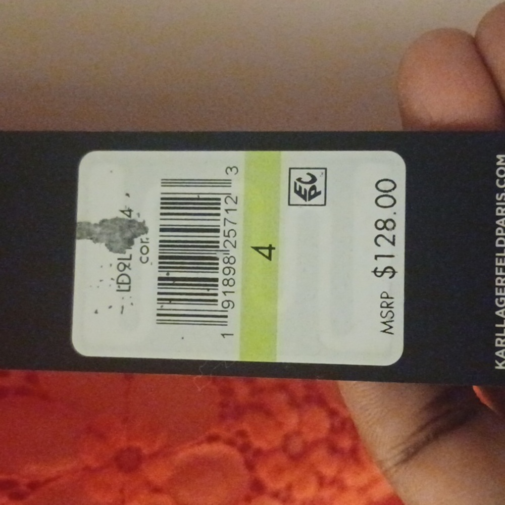 NWT Karl Lagerfeld Paris Vibrant Coral Red Mini Dress - Picture 5 of 9